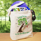 Going Green Personalized Canvas Reusable Tote Bag